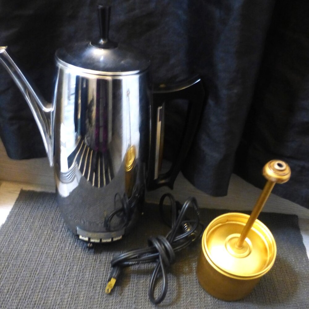 BX73 Westinghouse ELECTRIC COFFEE PERCOLATOR 745D109A0 Vintage Percolator HP85-2